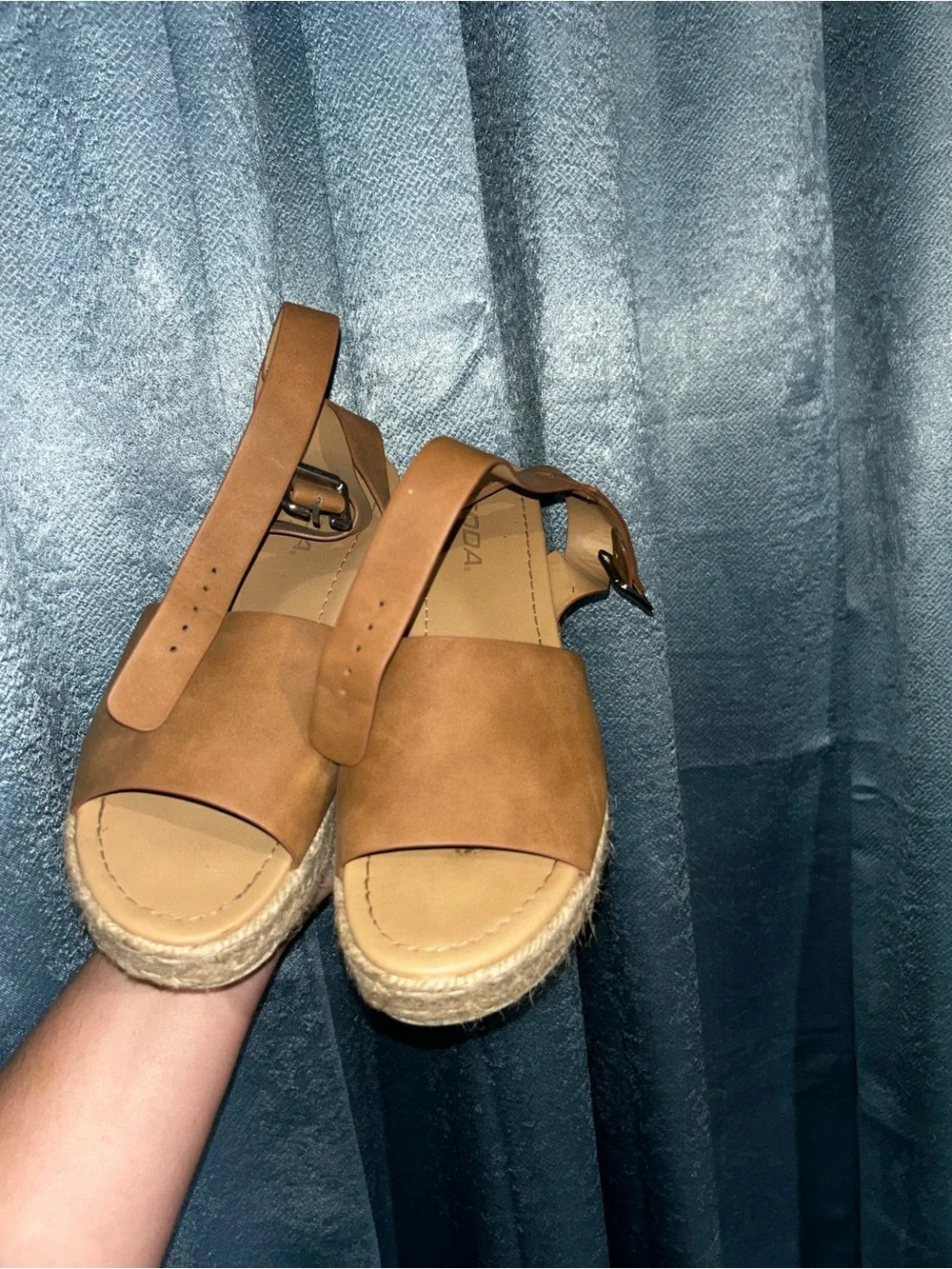 Soda Tan Espadrille Platform Sandals